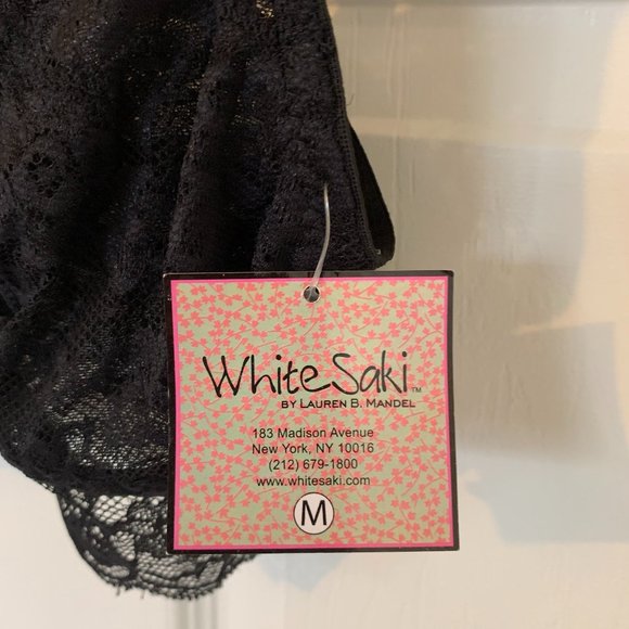 White Saki Lace Bralette size Medium - Picture 3 of 7